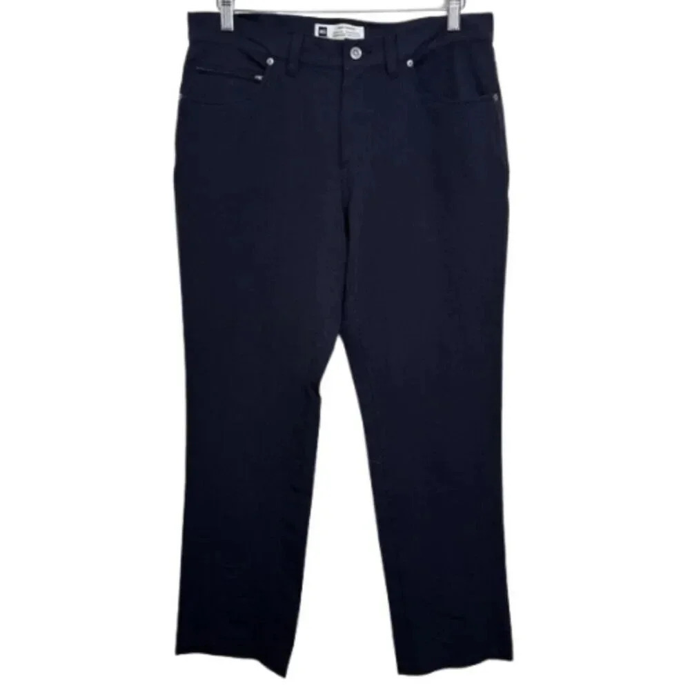 MEC Mens 34x32 Ankle Chino Khaki Black Stretch  Pant